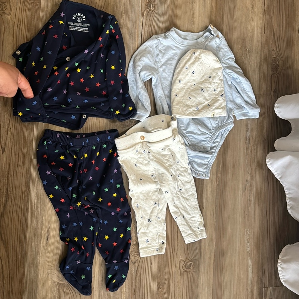 Pettie Maison NONO and primary outfits 3-6 months